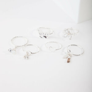 Nature Motif Ring Pack
