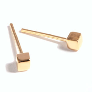 Mini Cube Stud Earrings
