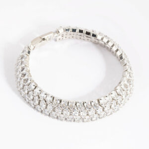 Rhodium  Tennis Bracelet