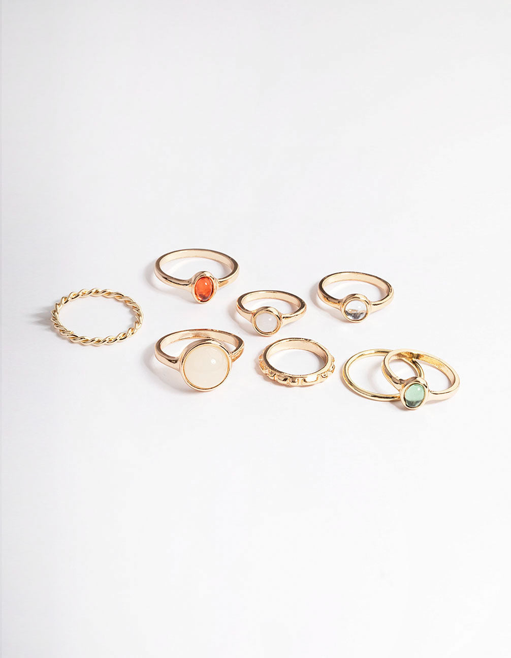Natural Stone Mixed Ring Pack