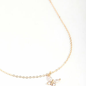 Asymmetrical Butterfly Necklace