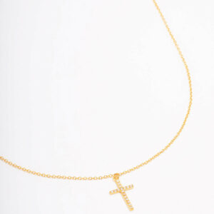 Pave Cross Pendant Necklace