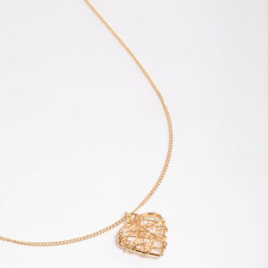 Wrapped Heart Pendant Necklace