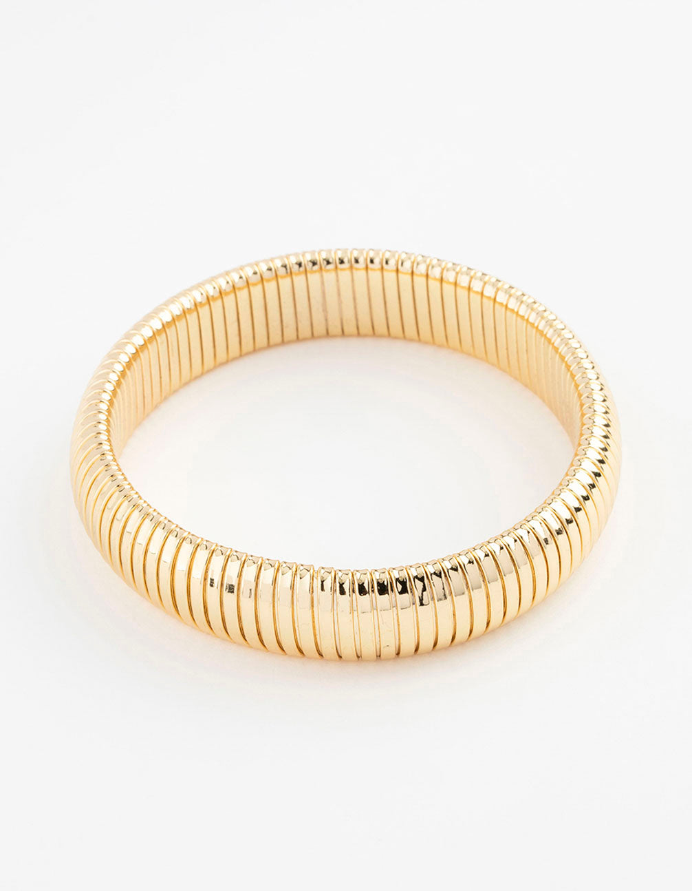 Wide Ribbed Bangle