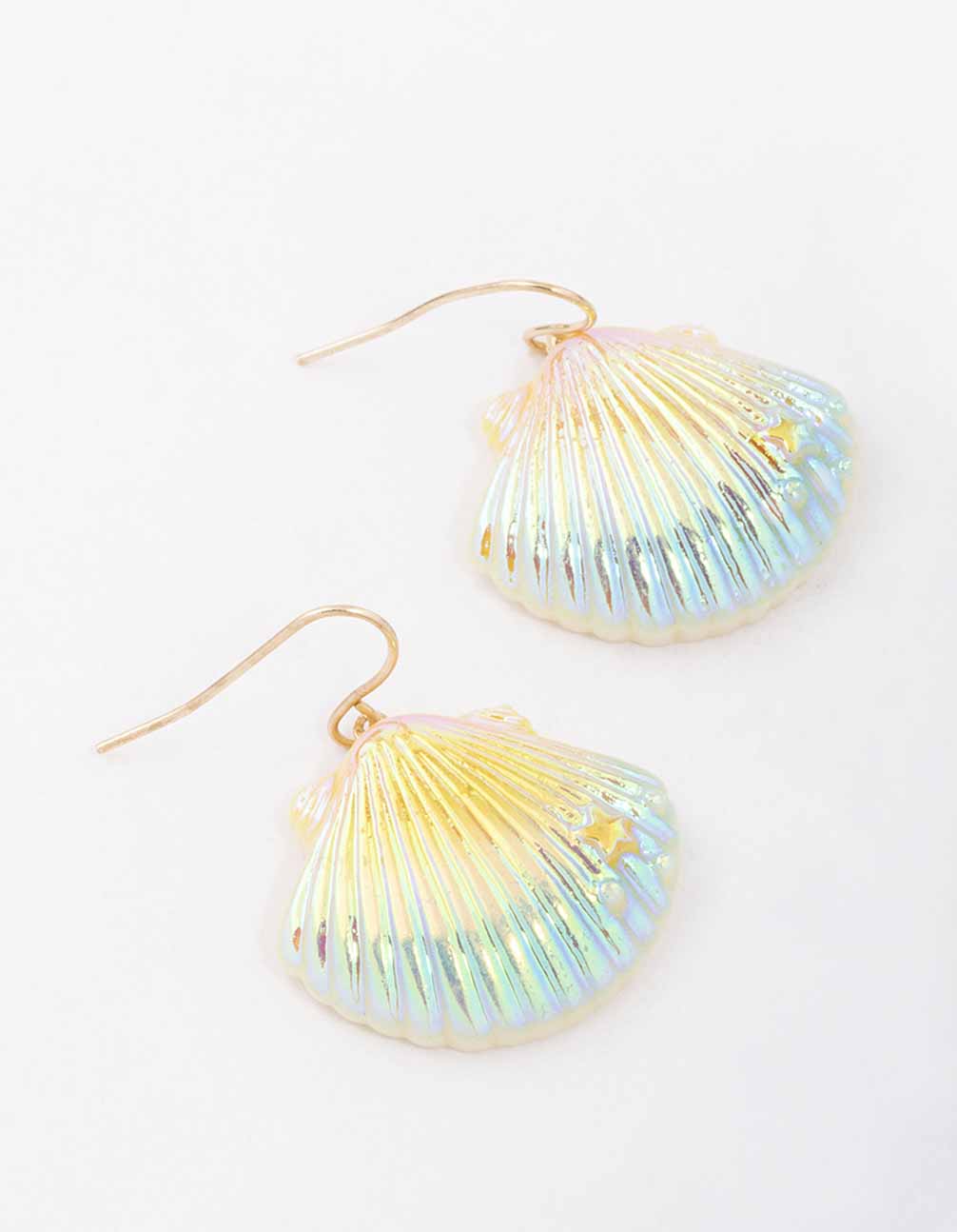 Holographic Shell Earrings