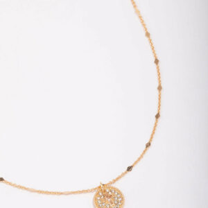 Cross Medallion Pendant Necklace