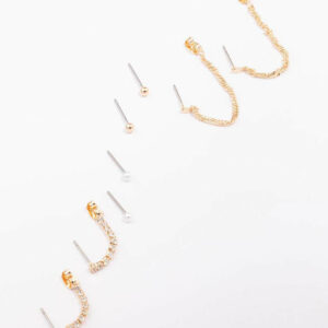Mixed Chain & Earring 4-Pack