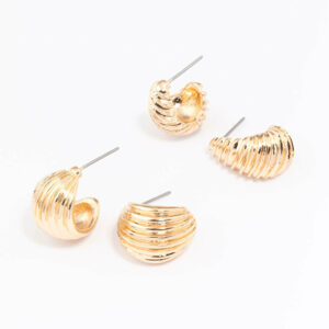 Textured Hoop Earring Pack