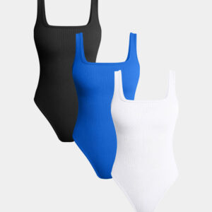 Sleeveless Square Neck Bodysuits