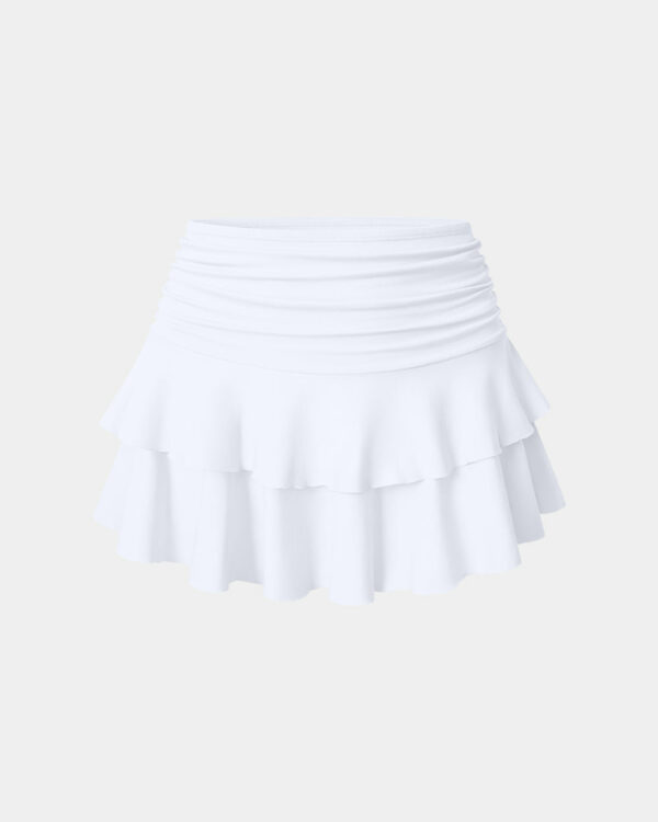 Pleated Tennis A-Line Skirt - Image 3