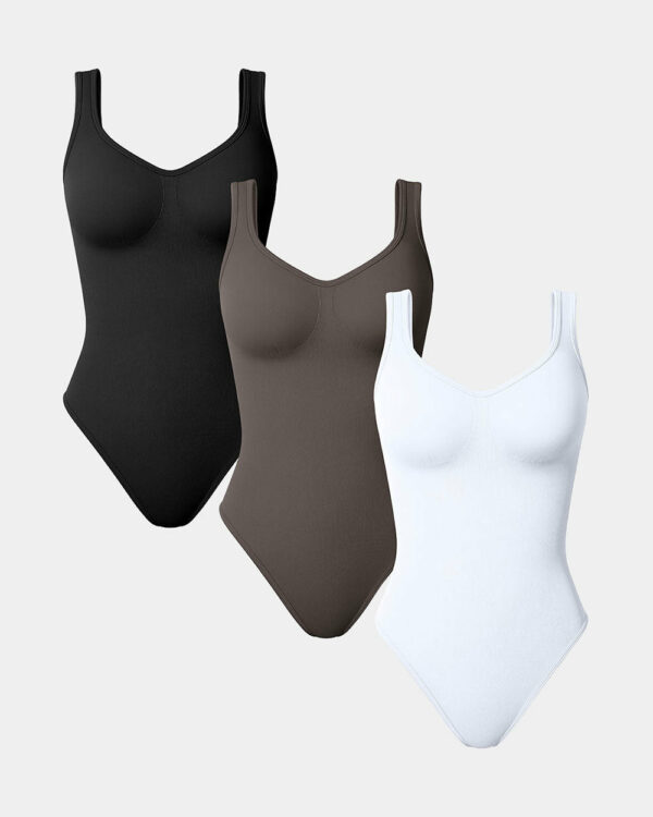 Sleeveless Shapewear Tank Tops Bodysuits - Image 5