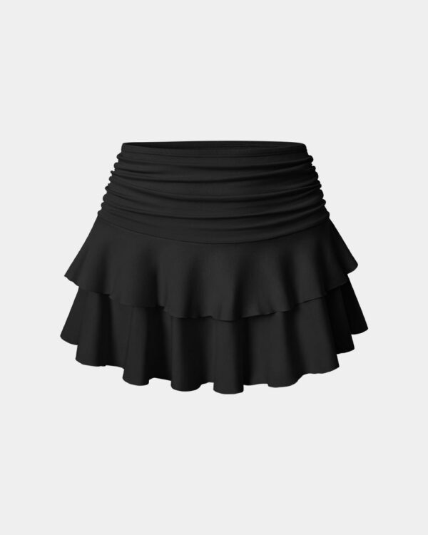 Pleated Tennis A-Line Skirt - Image 7