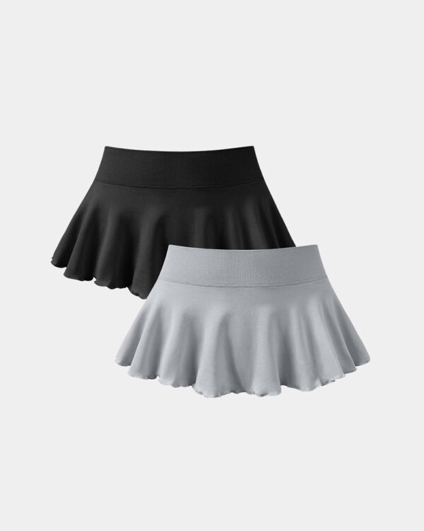 Skirts 2 in 1 Flowy Flared Casual Skirts - Image 5