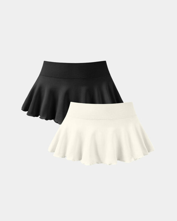Skirts 2 in 1 Flowy Flared Casual Skirts
