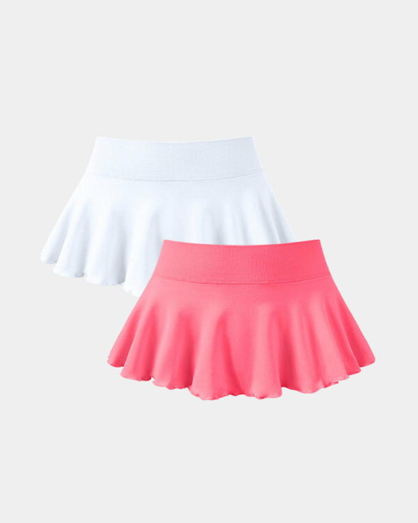 Skirts 2 in 1 Flowy Flared Casual Skirts - Image 13