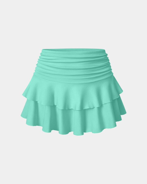 Pleated Tennis A-Line Skirt - Image 5