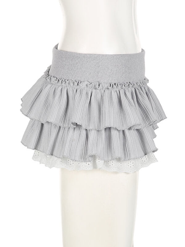 Ruffled layers mini skirt - Image 3