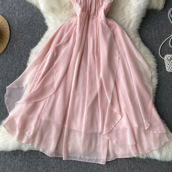 Pink A-line Fashion Dress P271 - Image 6