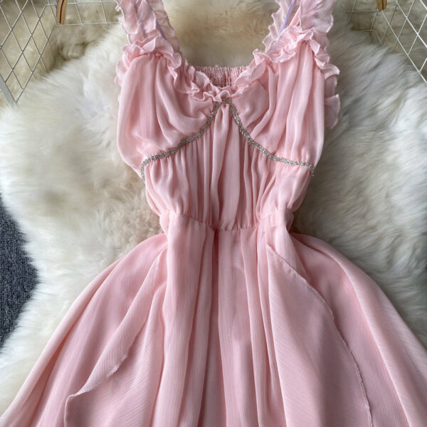 Pink A-line Fashion Dress P271 - Image 5