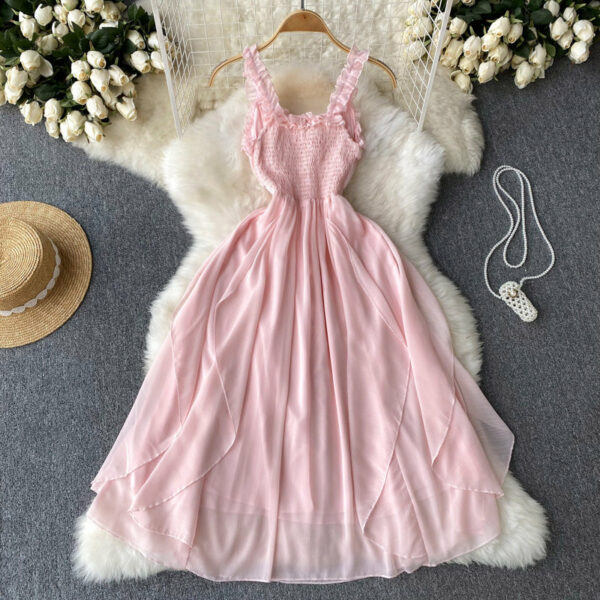 Pink A-line Fashion Dress P271 - Image 3
