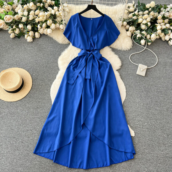 Cute V-neck Dress, A-line Fashion Dress P262 - Image 7